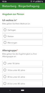Online-Bürgerfragebogen